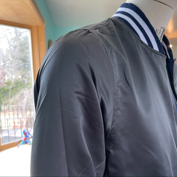 Del Toro, New, Men, Satin Bomber Reversible Jacket - Picture 12 of 13